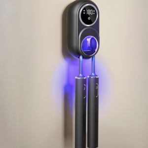 UV Toothbrush Sterilizer & Holder – Black